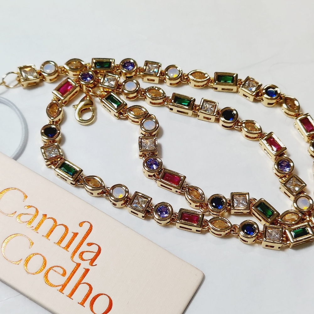 NWT Camila Coelho Delicate Cubic Zirconia Necklace.